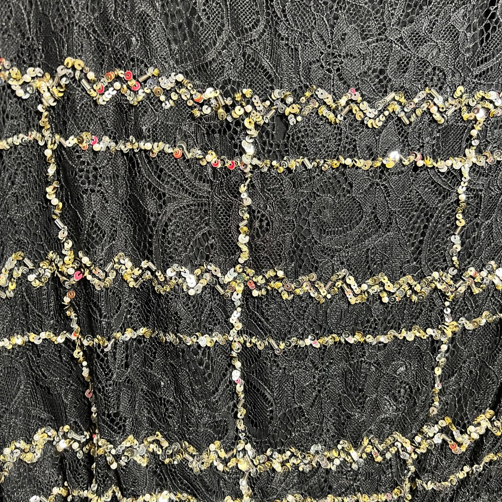 Sachin & Babi Luxury Milha Lace Ruffle Sewuij Accent Middy Dress made in India - Picture 5 of 6